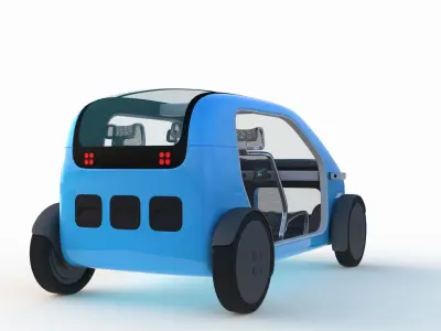 Sightseeing Bus 3D model