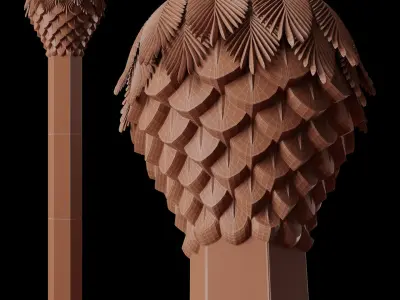 The Sheikh Zayed Grand Mosque Column 3D model