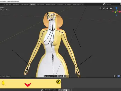 Anthro Snake 3D model