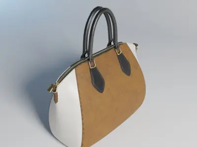 Handbag Leather Low-poly 3D model