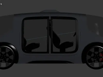 land rover jaguar Vector pod - electric car  3D model