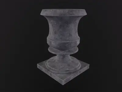 Flower Pot 3D Model Low-poly 3D model