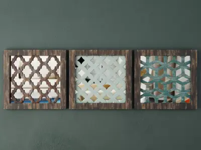 Wood Wall Decor 3D model