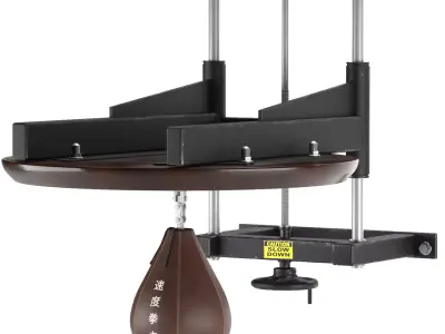 Gym Equipment Speed Boxing Low-poly 3D model