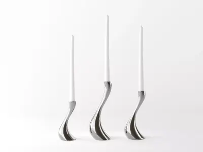 candleholder cobra 3D model