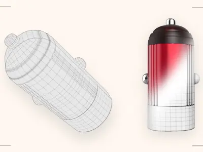     Car charger 3d model Low-poly 3D model