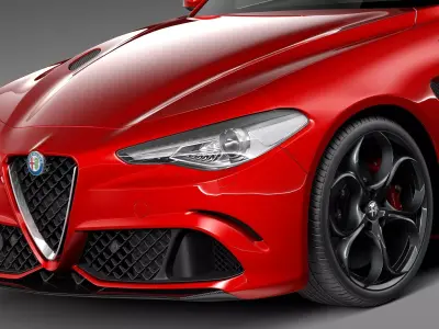 Alfa Romeo Giulia Quadrifoglio 2016 3D model