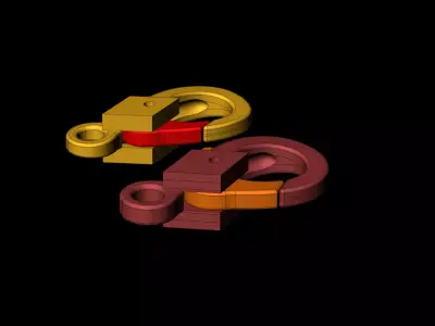 van cleef lock 3D print model