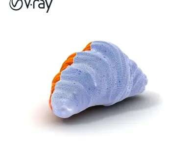 Realistic Croissant Model Pack Low-poly 3D model