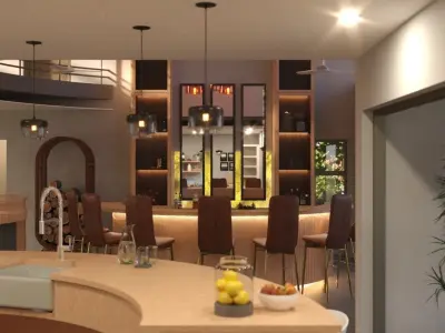 Luxury House Double Storey 3D model