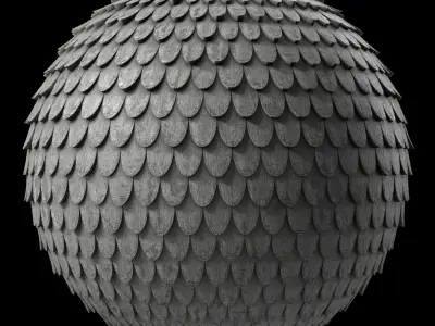 Roof Tile Materials 88- Wooden Roofing By Sbsar Seamless Pbr Texture