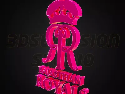 Rajasthan Royals logo - Cinematic - 3D print 3D model