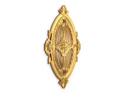 Classic carved decor ornament 353 3D model
