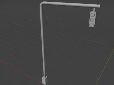 Traffic Light Free 3D model