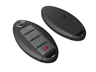 Car Key Nissan Low-poly 3D model