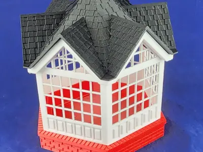 High Definition 3d Printed Decorative Tea Room 3D print model