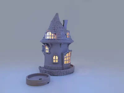 HOUSE LAMP 3D print model