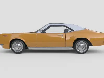 Generic Muscle Car America 1970 3D model