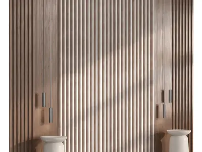 Decorative wall panel N3 3D model