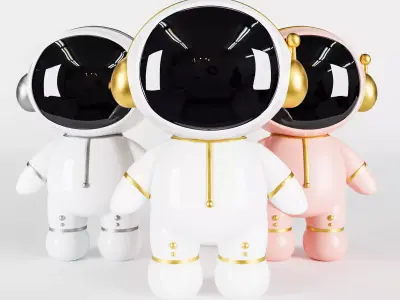 Astronaut decor for desktop 3D model