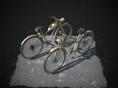 Bicycle Low-poly 3D model