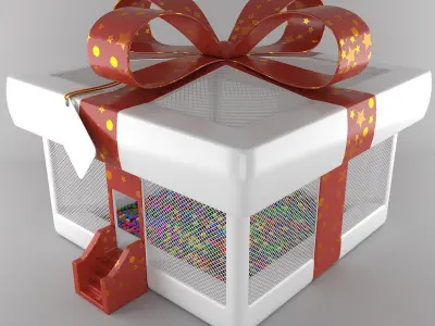 Inflatable Christmas Present 3D model