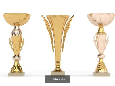 Cups Trophy Collection 3D Model Pack