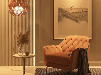 Floor Lamp 3D model 5