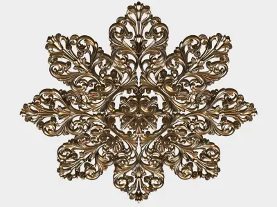 Carved decor for cnc 49 3D model