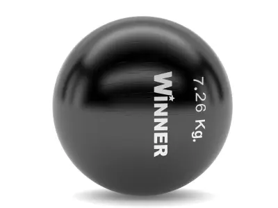 Athletics Shotput Turned 3D model