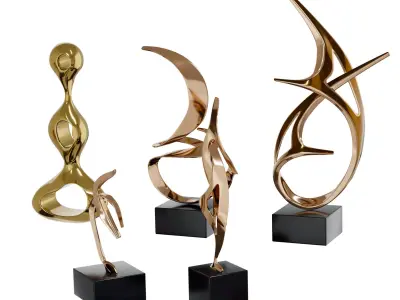 Abstract Sculptures 3D model buy