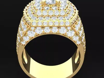 Luxury Men Rings Designs 5MR056 3D print model