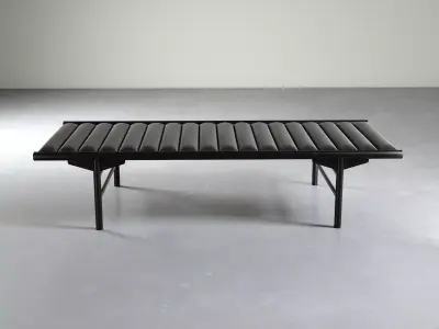 Daybed leather bench 3D model