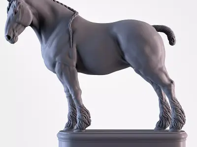 Shire Horse 3D print model