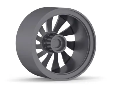 Tesla Car Rim 01 3D model