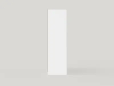 Wardrobe PARIS 180 White Low-poly 3D model