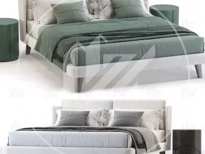 Meridiani KIRA UP Bed 3D model