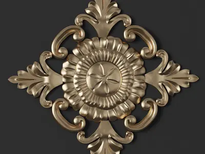 8 Ornament Circular 3Dmodel Brush alpha  3D model