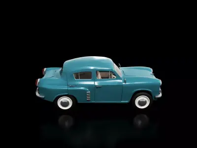 Car retro moskvich 402  3D model