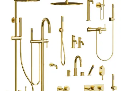 Faucet set Boheme Uno 3D model