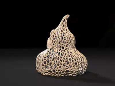 Ghost halloween Voronoi 3D print model