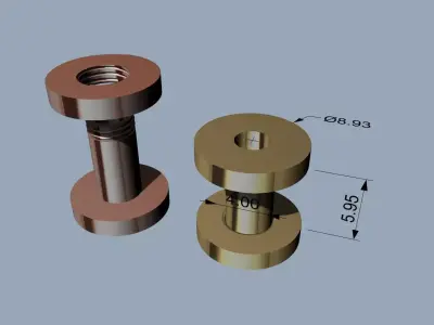 Expansor 4 mm - Ear stretching - Ear gauging -Expander 3D print model