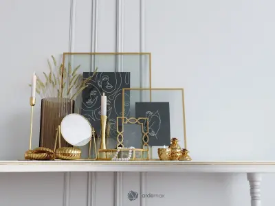 Decorative set 09 3D model