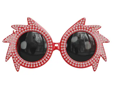 Studded sunglasses Low-poly 3D model