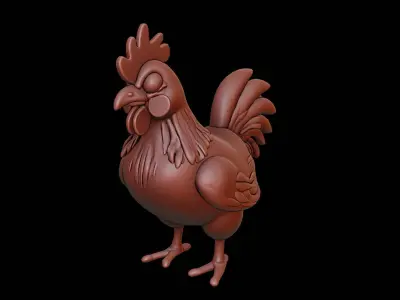 Chicken Animal Sculpture 3D print model buy