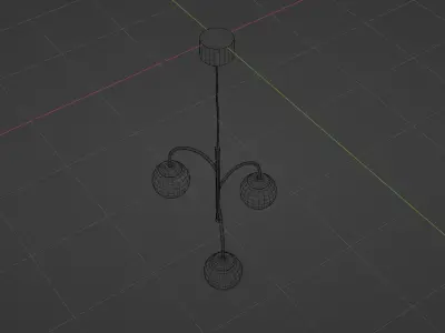 Hanging Ceiling Lamp for interiors Free 3D model