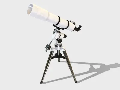Astronomy Telescope  Low-poly 3D model