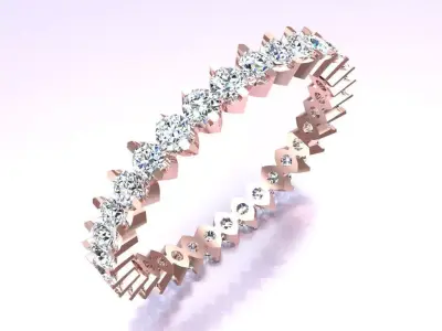 Diamond Ring - Womens Rings - N3494 Free 3D print model