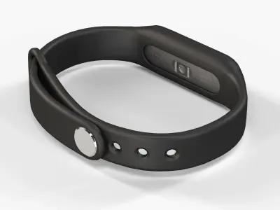 Xiaomi Mi Band Pulse 1S fitness activity tracker Low-poly 3D model