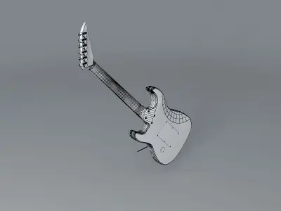 Jackson custom guitar Free 3D model